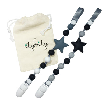 Little Rock Star Pacifier Clips