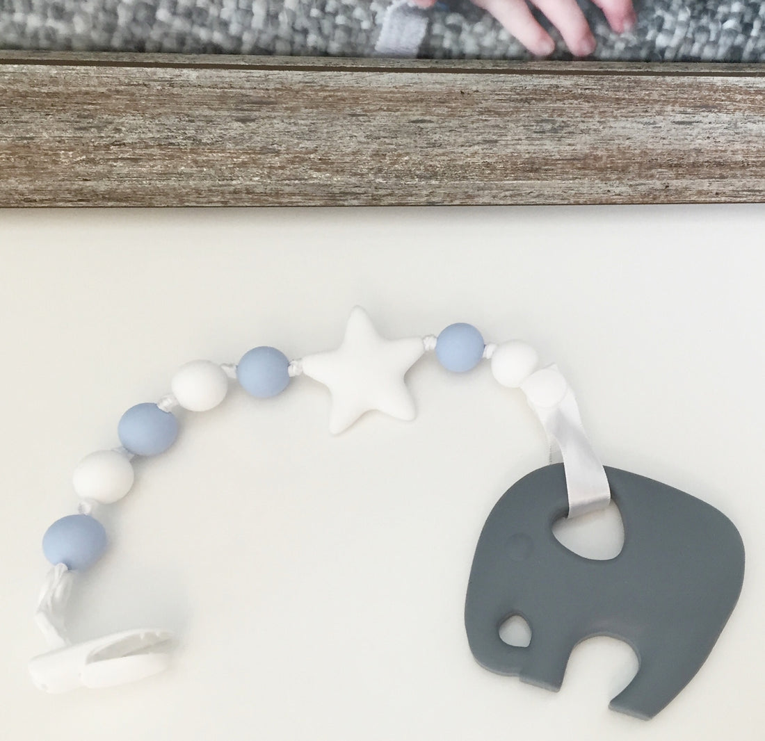 Twinkle Star Pacifier Clips