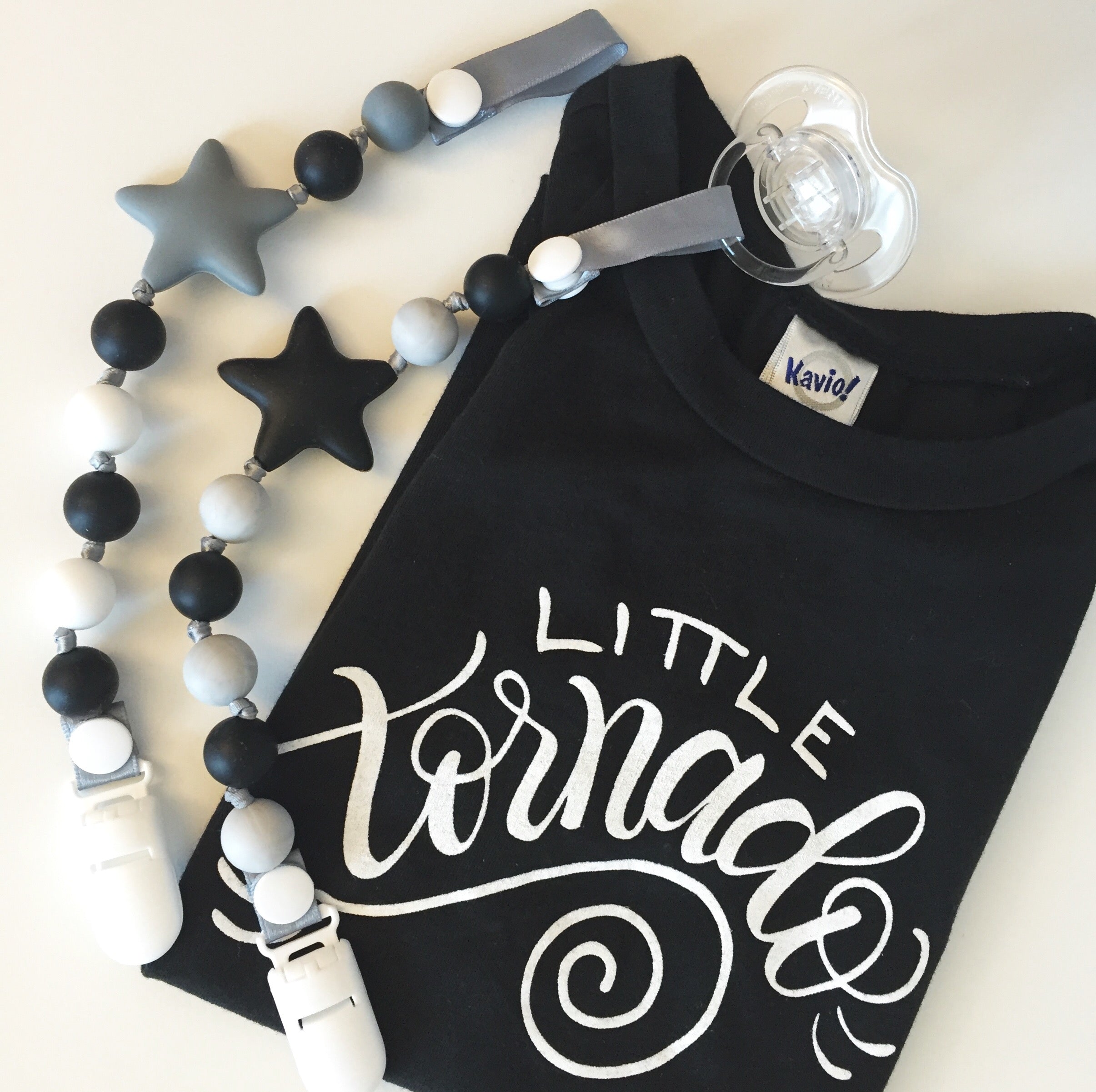 Little Rock Star Pacifier Clips