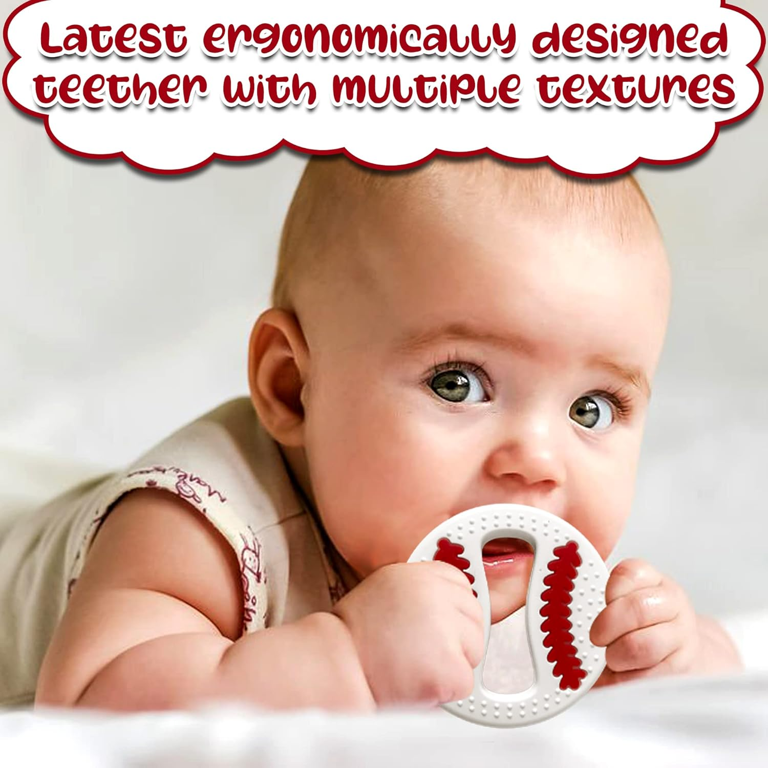 Silicone Baseball Teether